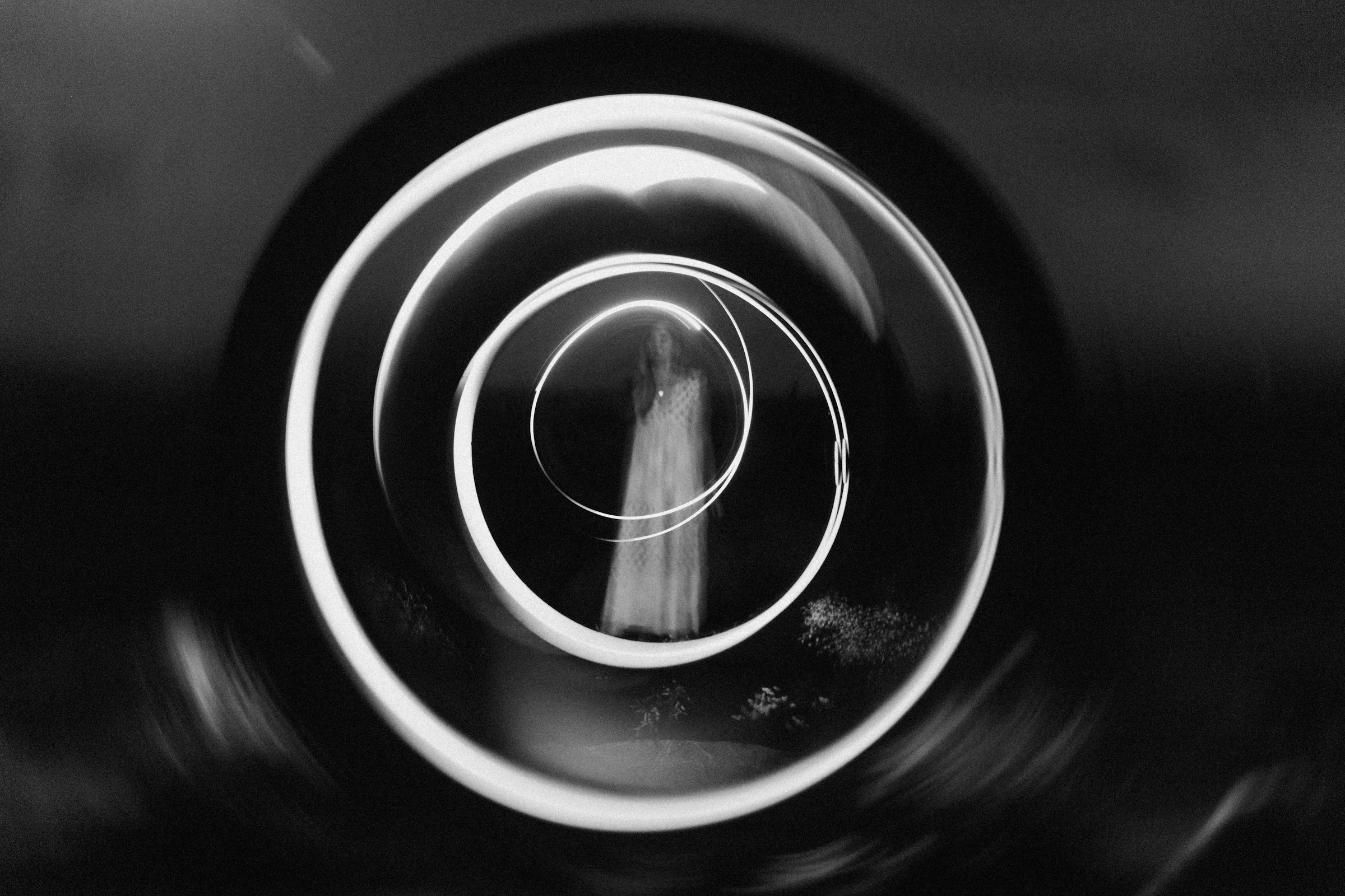 Abstract spiral circles